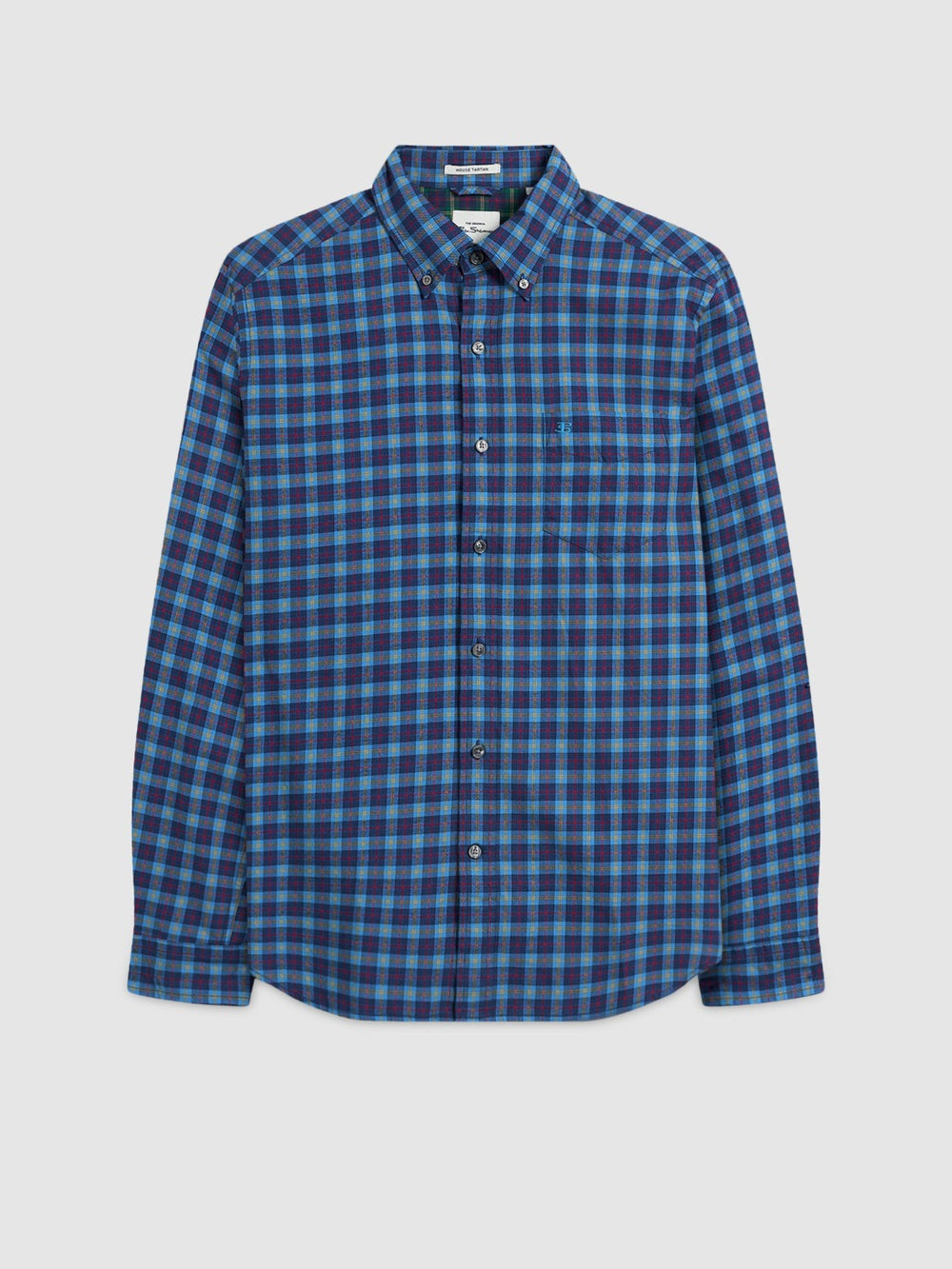 Chemises Ben Sherman House Tartan Twill Bleu Marine | ROR-65668311